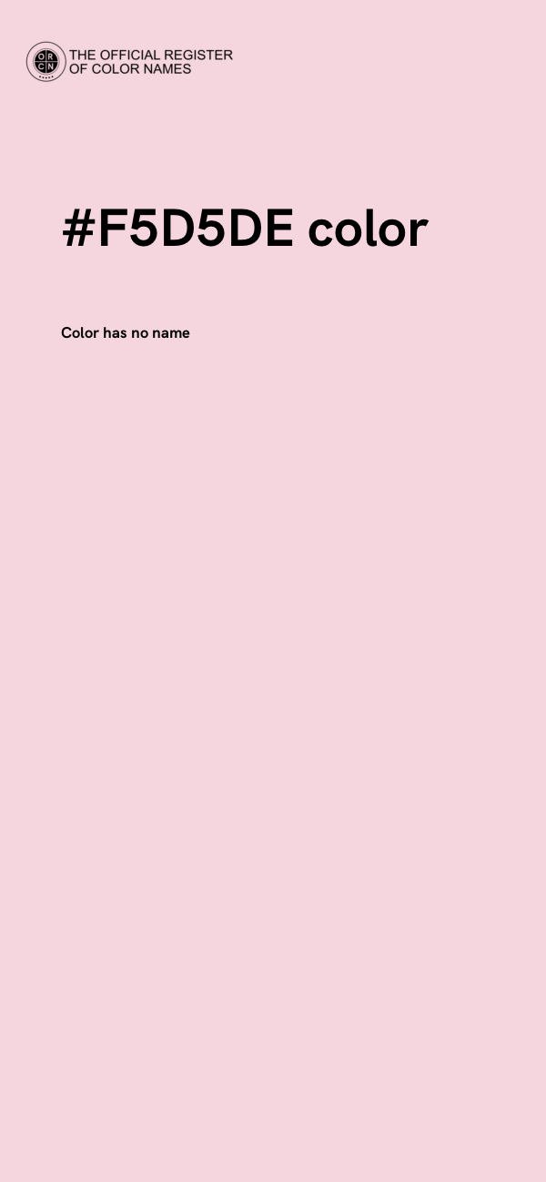 #F5D5DE color image