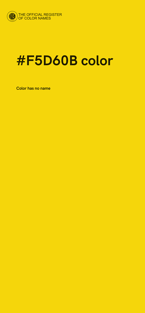 #F5D60B color image