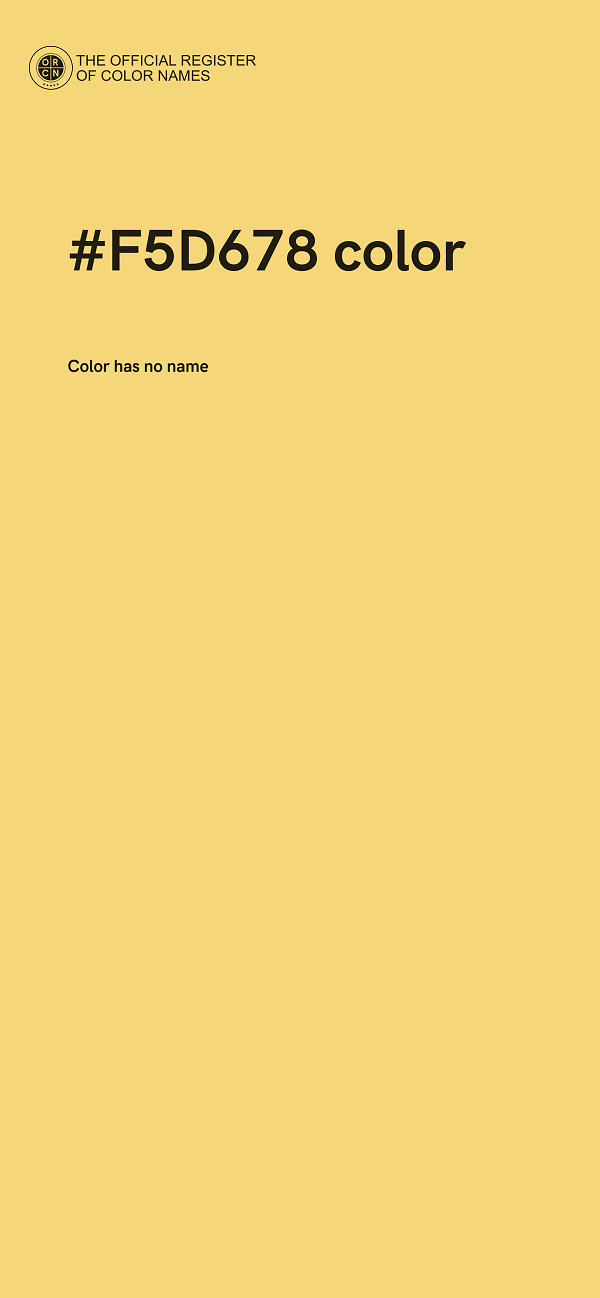 #F5D678 color image
