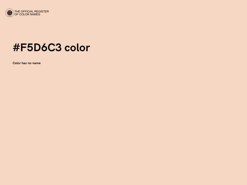 #F5D6C3 color image