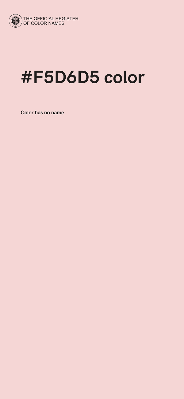 #F5D6D5 color image