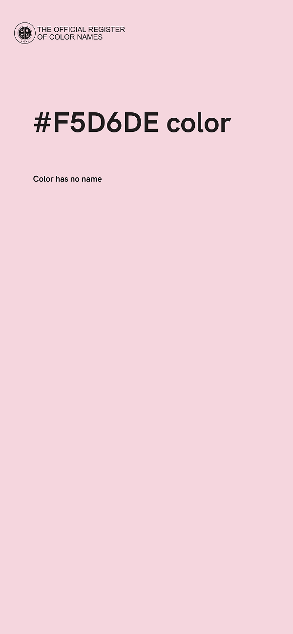 #F5D6DE color image