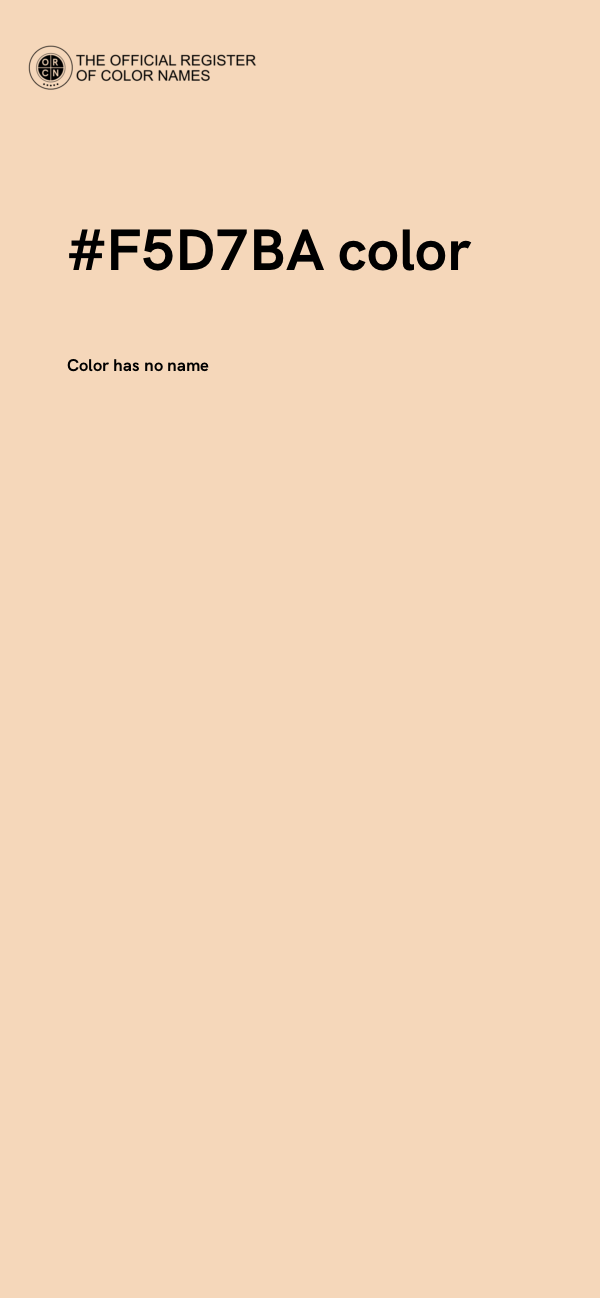 #F5D7BA color image