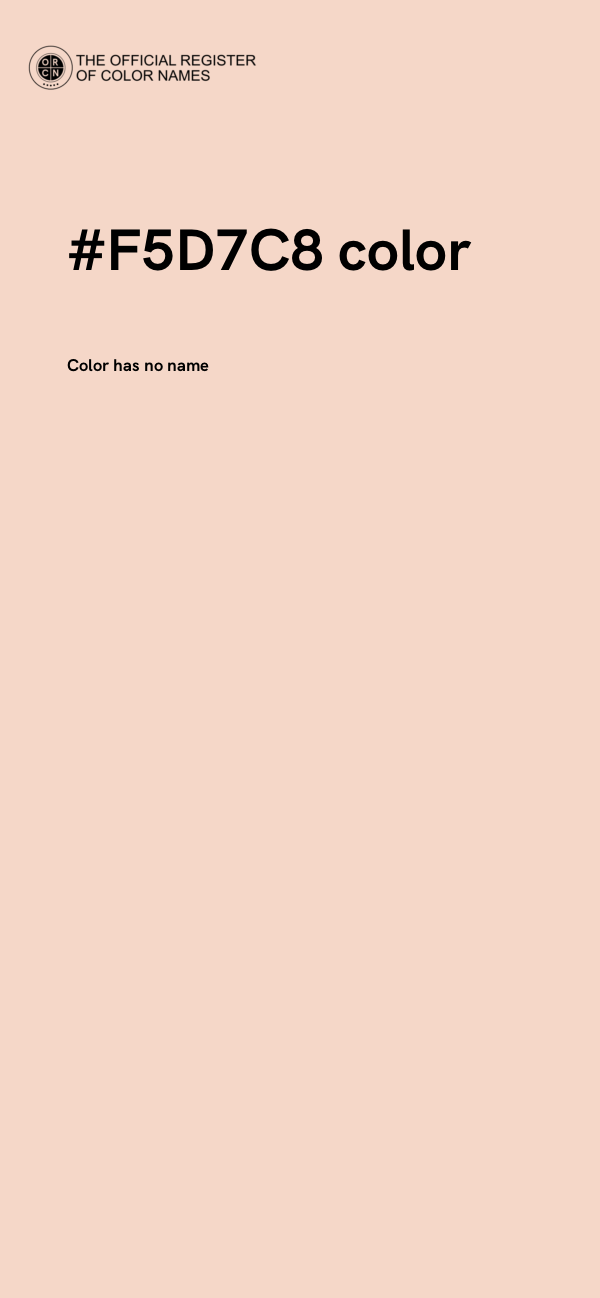 #F5D7C8 color image