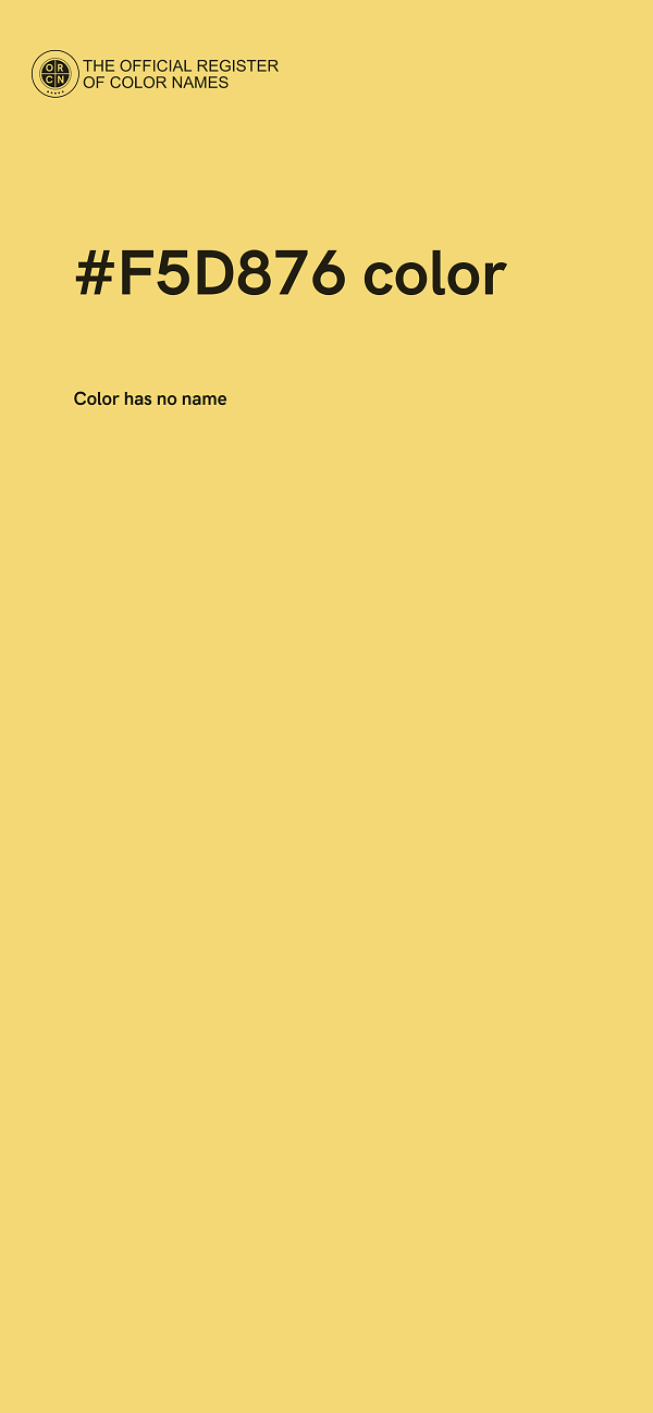 #F5D876 color image