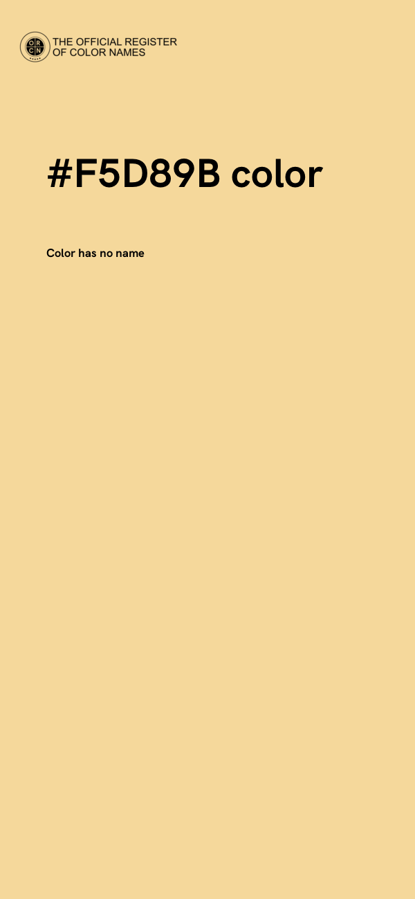 #F5D89B color image