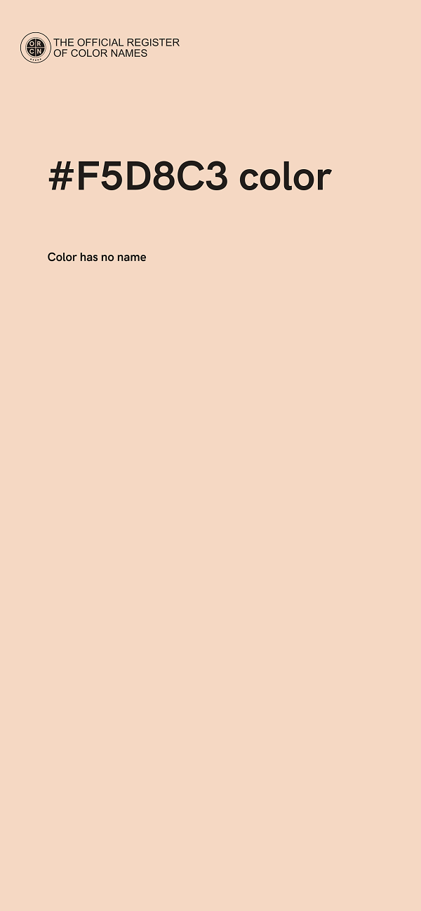 #F5D8C3 color image