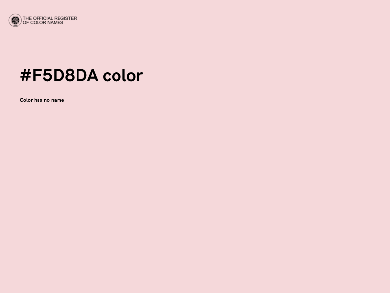 #F5D8DA color image
