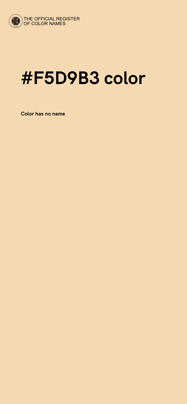 #F5D9B3 color image