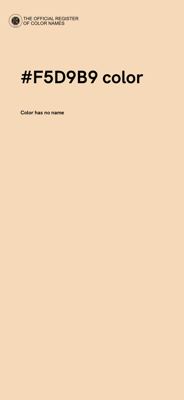 #F5D9B9 color image