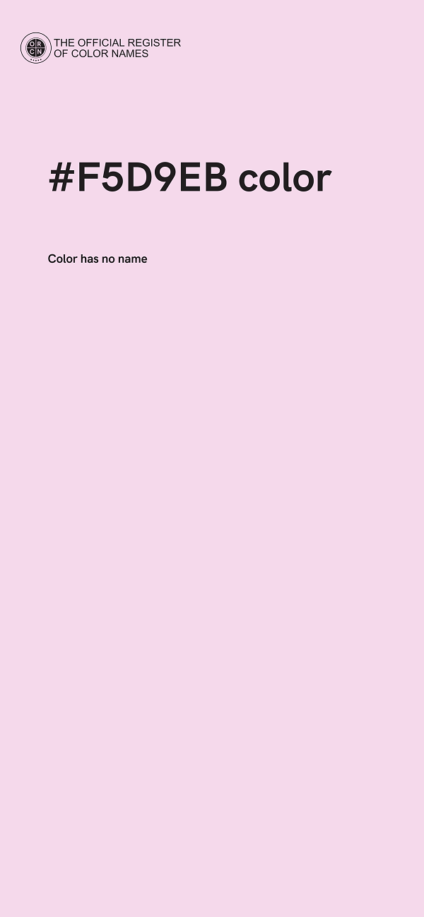 #F5D9EB color image