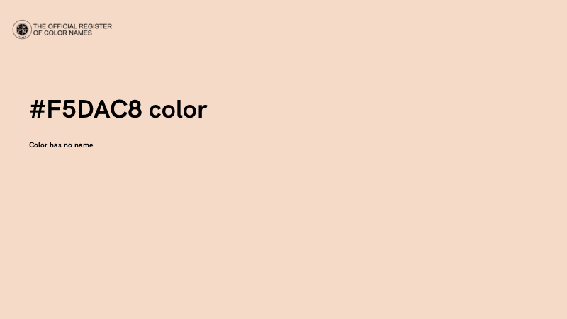 #F5DAC8 color image
