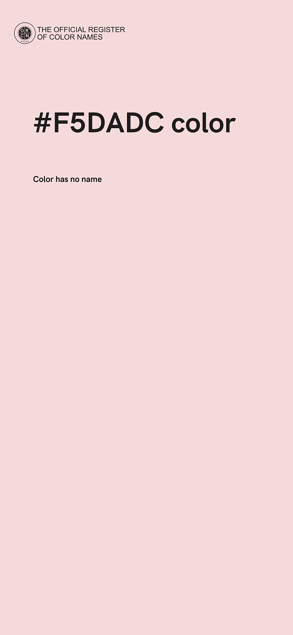 #F5DADC color image