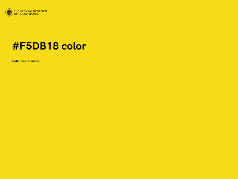 #F5DB18 color image