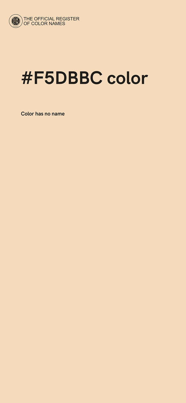 #F5DBBC color image