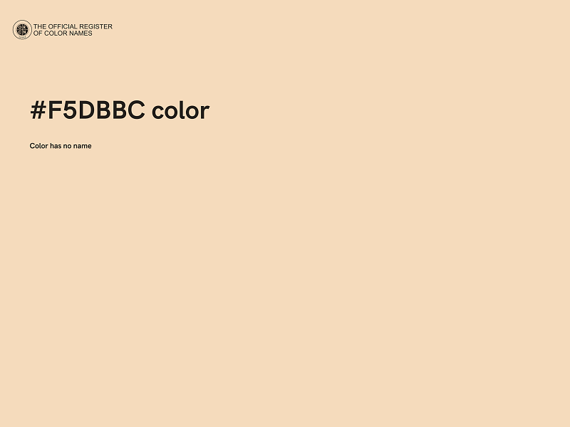 #F5DBBC color image