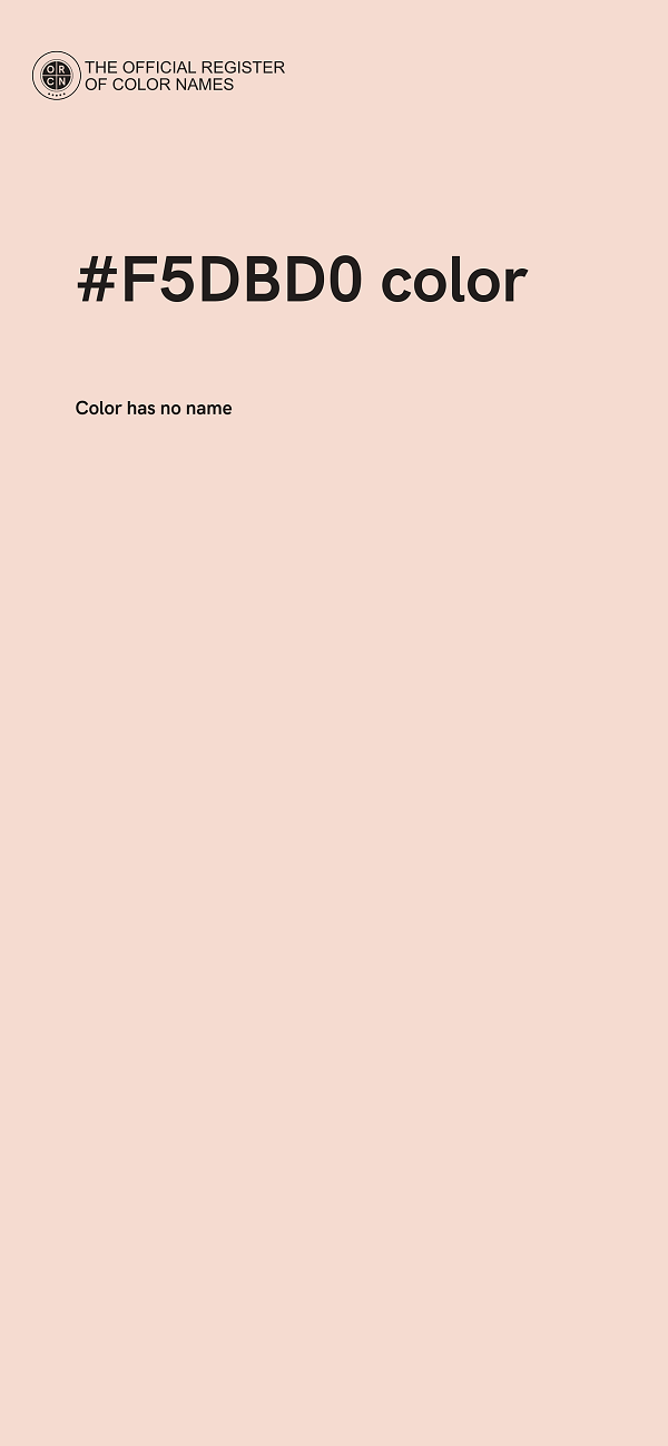 #F5DBD0 color image