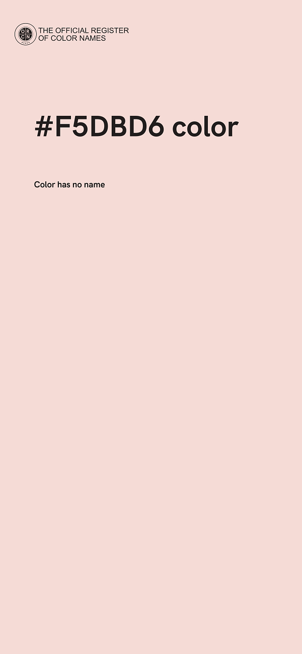 #F5DBD6 color image
