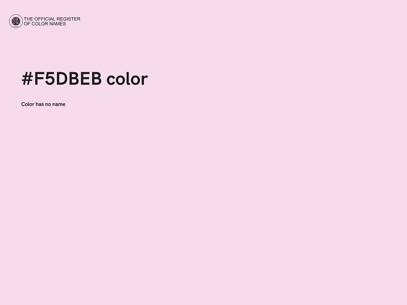 #F5DBEB color image