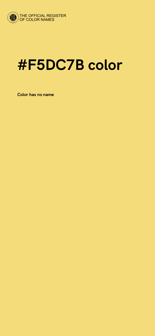 #F5DC7B color image