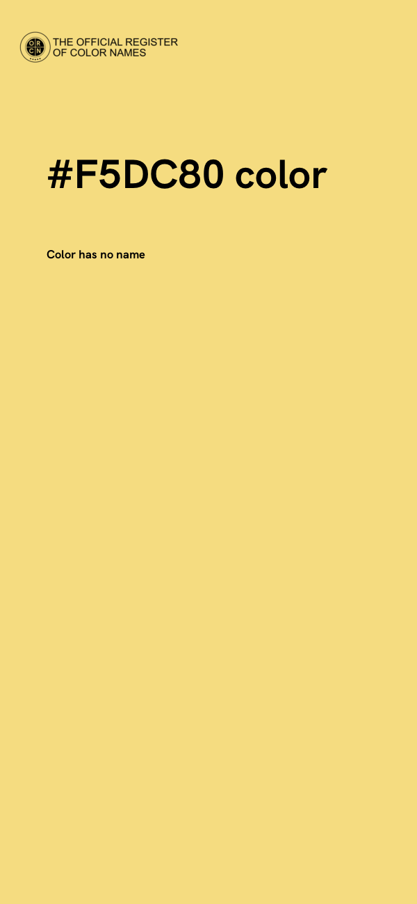#F5DC80 color image