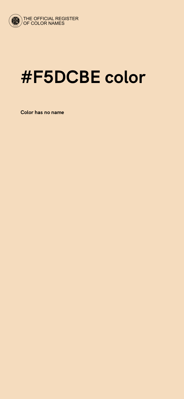 #F5DCBE color image