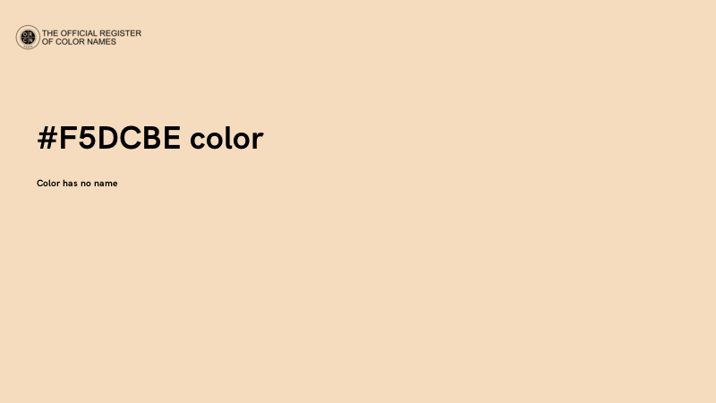 #F5DCBE color image