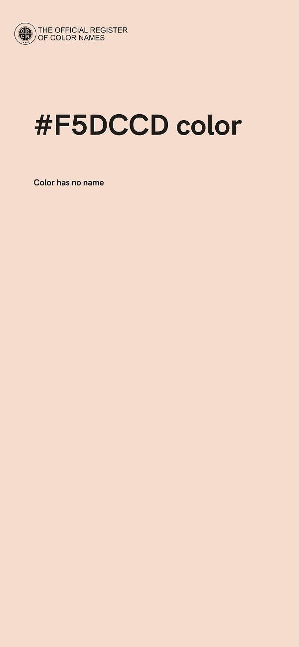 #F5DCCD color image