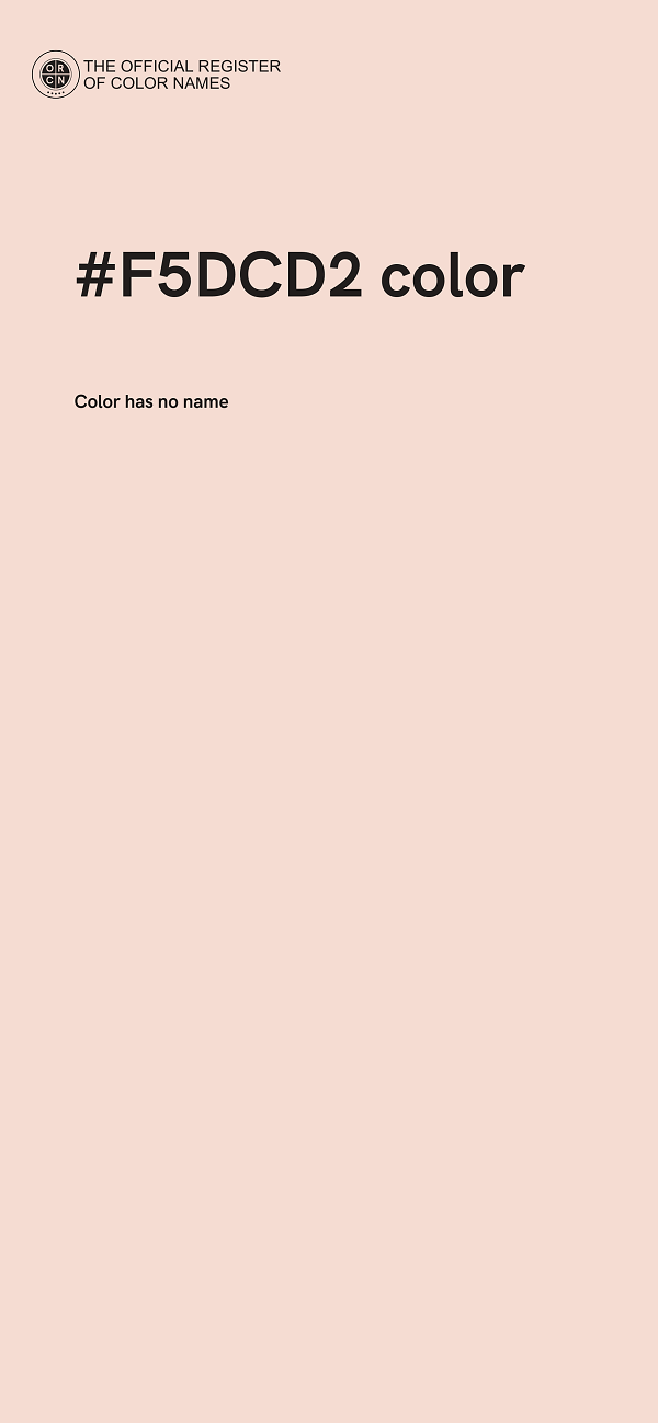#F5DCD2 color image