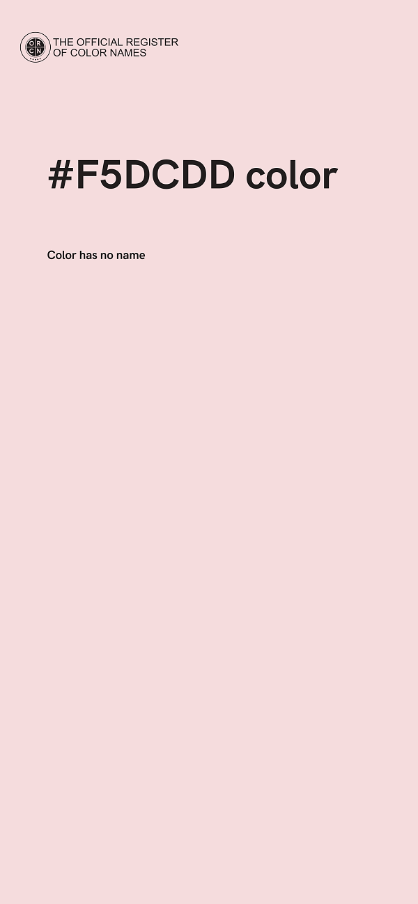 #F5DCDD color image