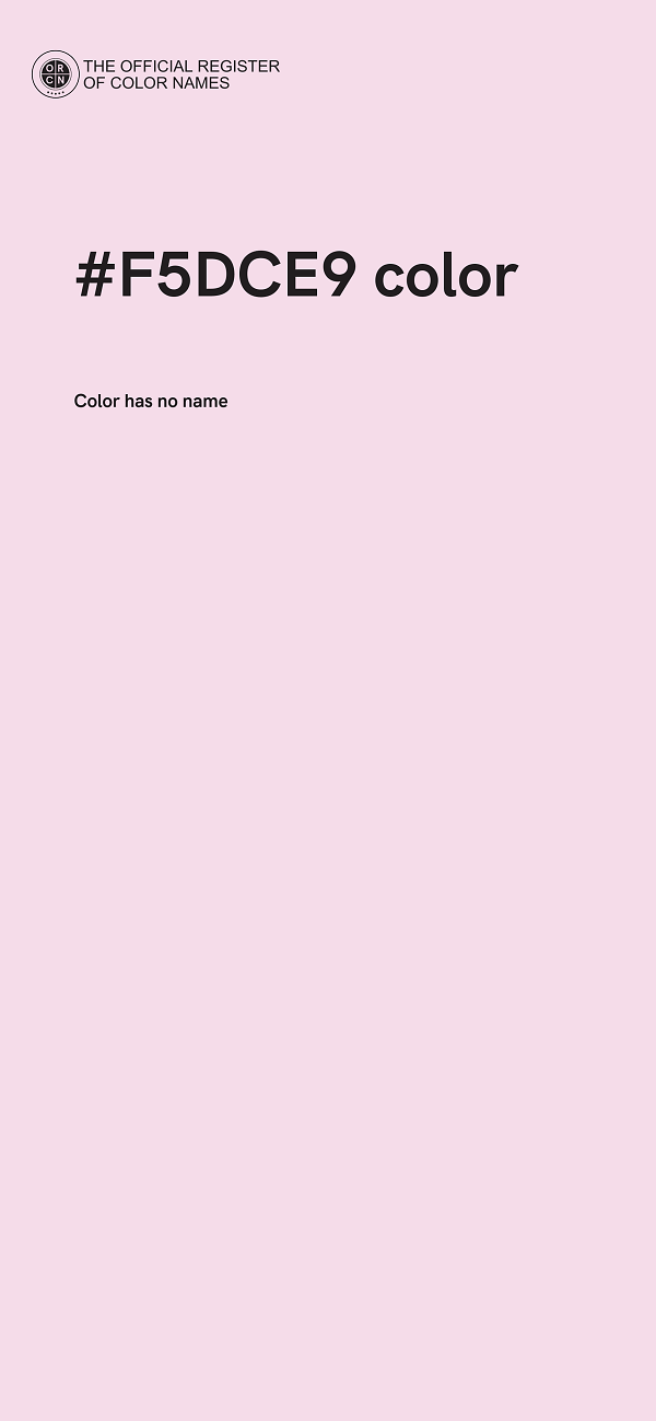 #F5DCE9 color image