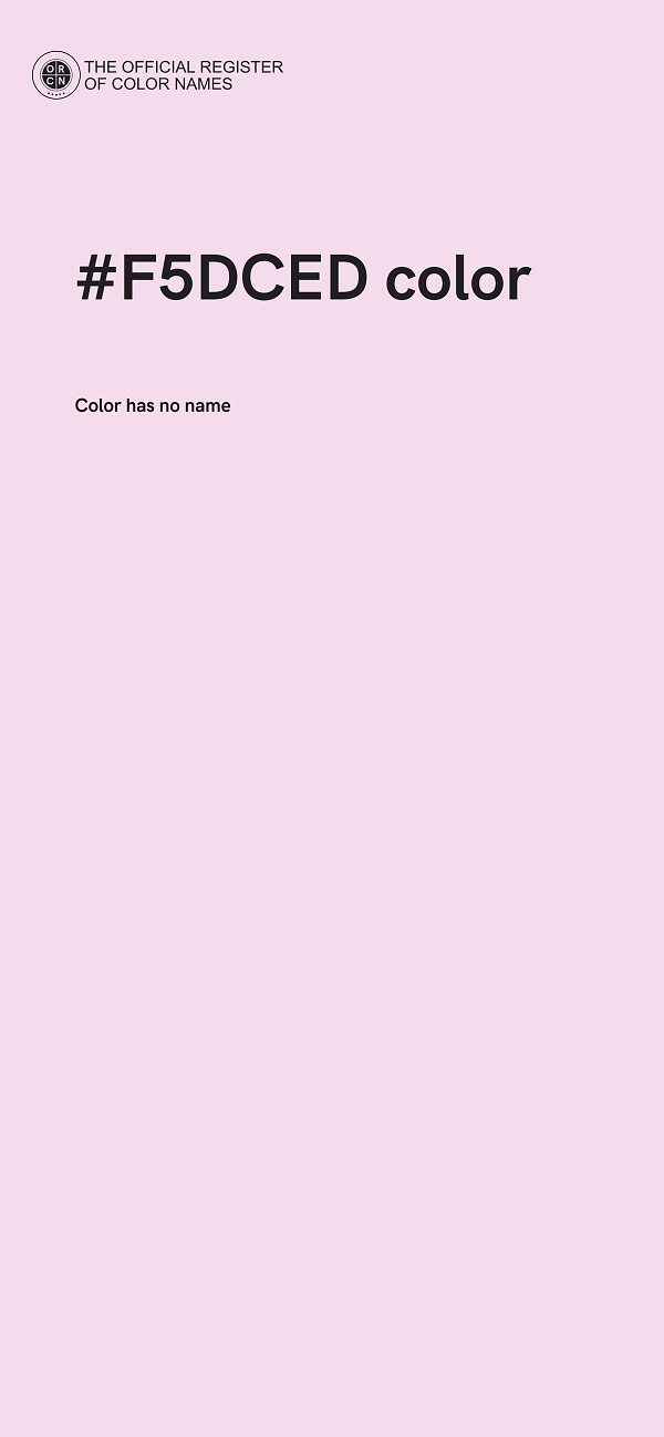 #F5DCED color image