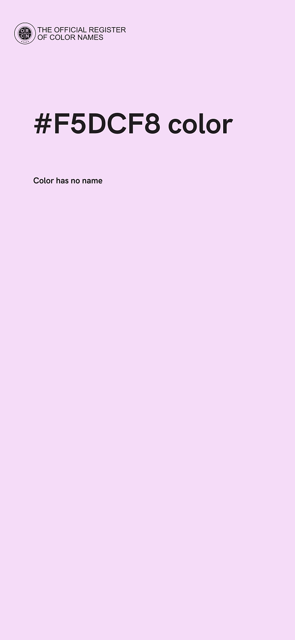 #F5DCF8 color image