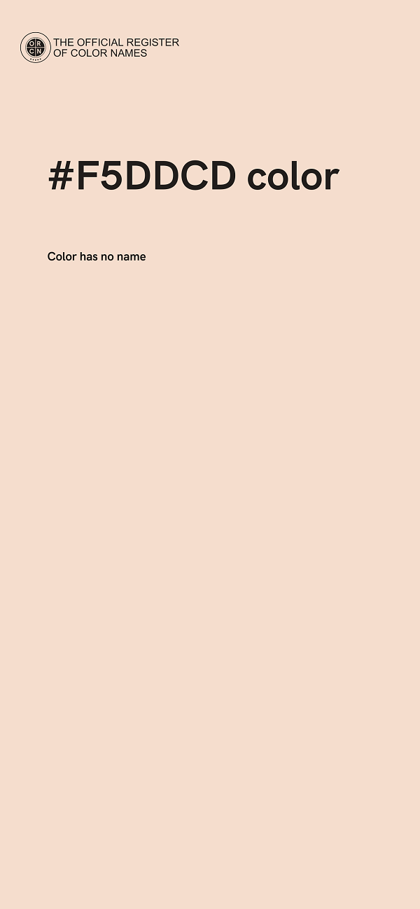 #F5DDCD color image
