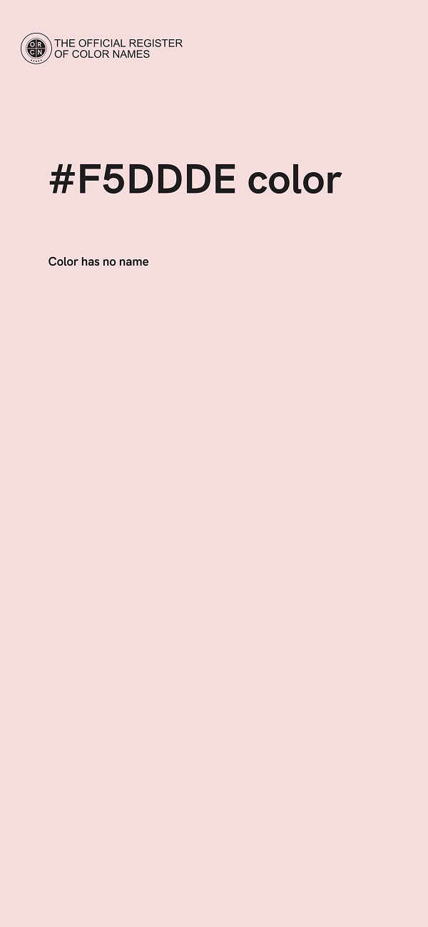 #F5DDDE color image