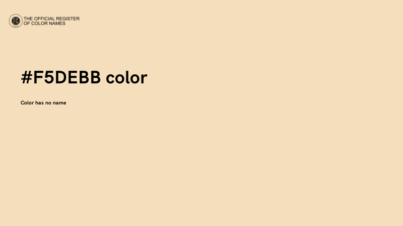 #F5DEBB color image