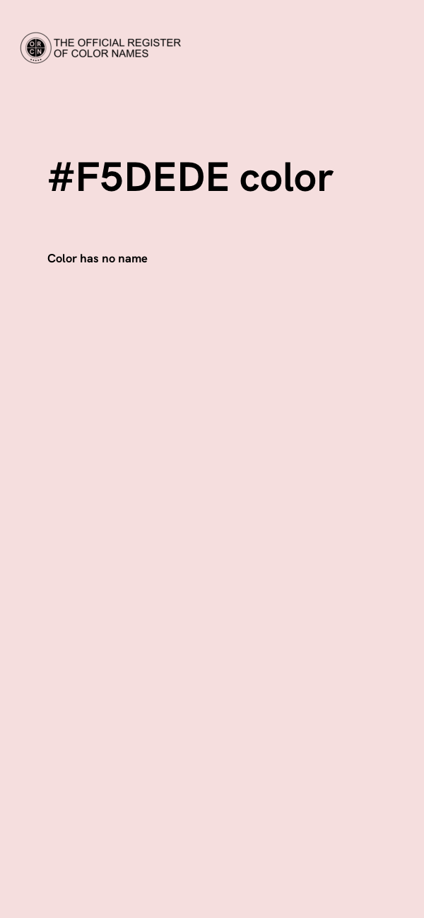 #F5DEDE color image