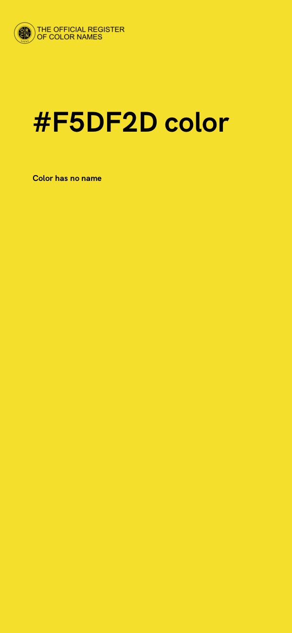 #F5DF2D color image