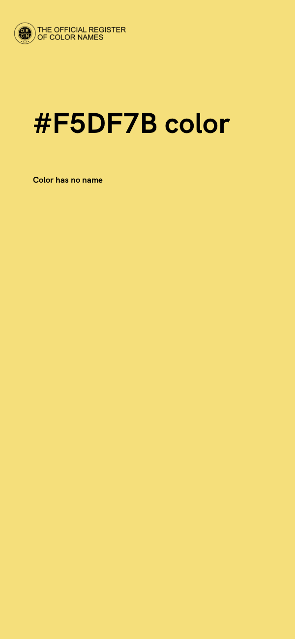 #F5DF7B color image