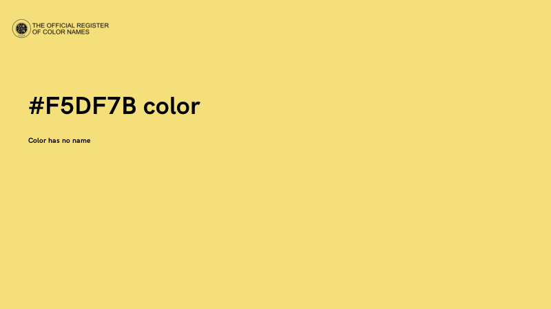 #F5DF7B color image
