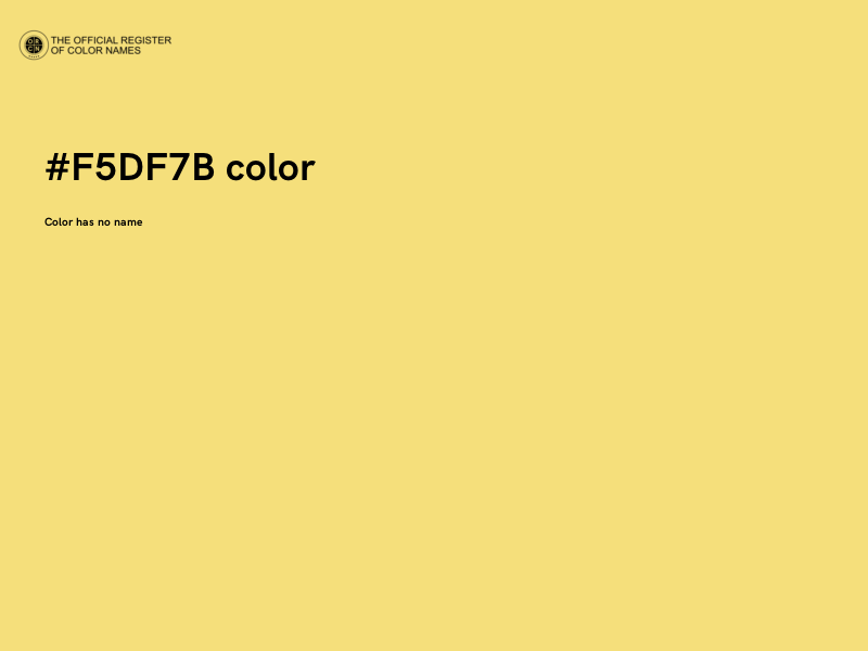 #F5DF7B color image