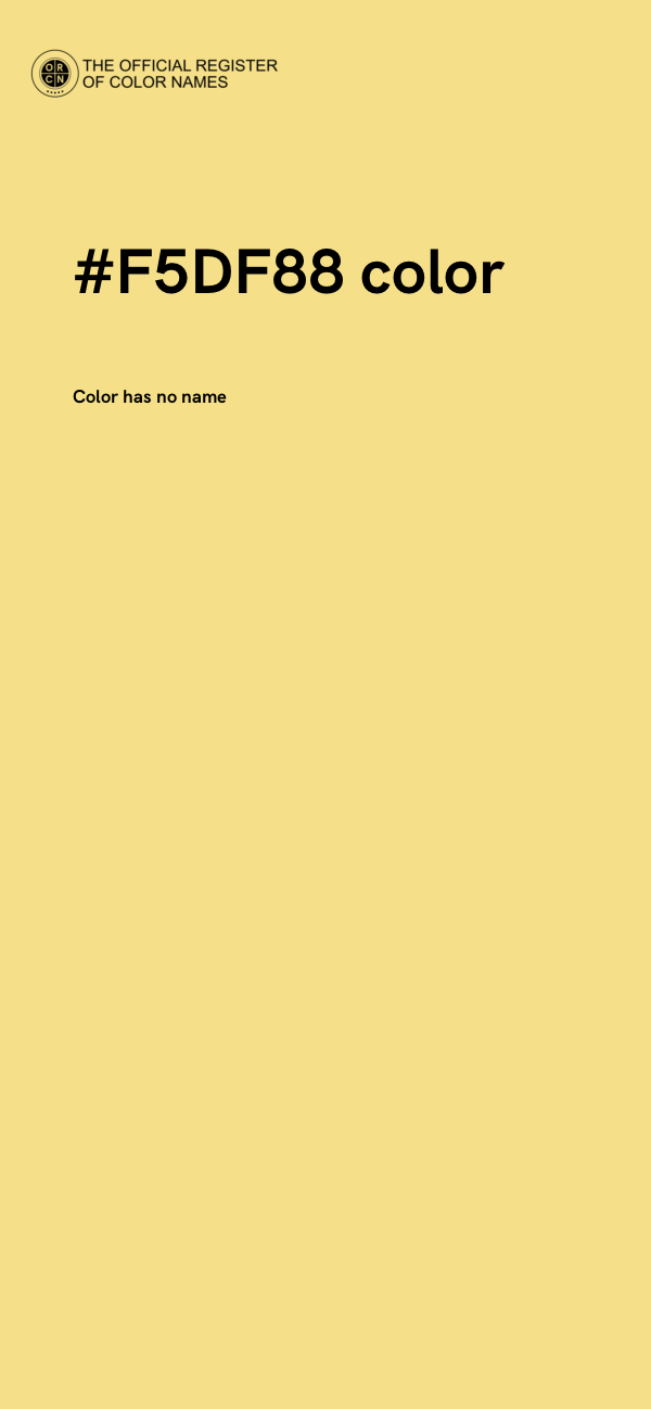#F5DF88 color image