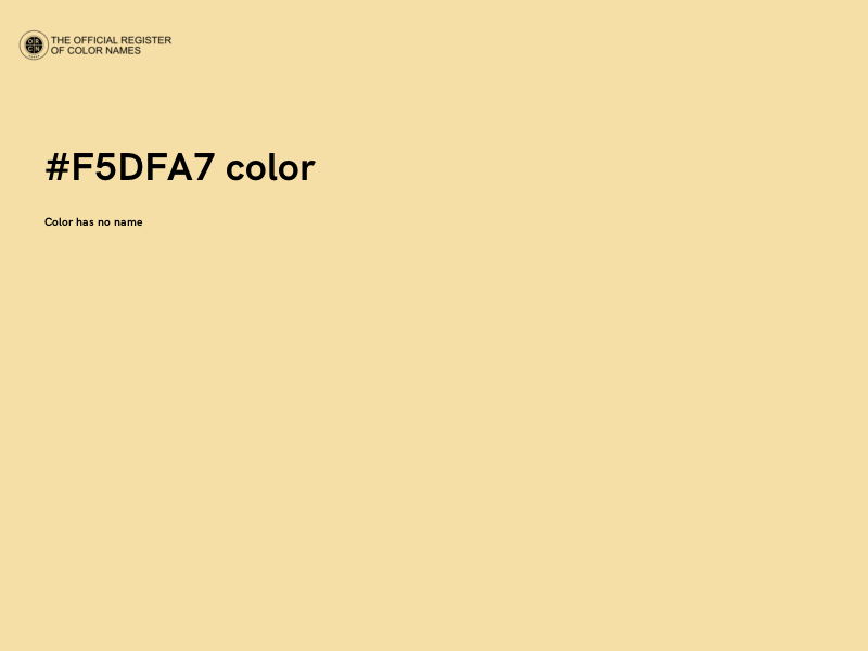 #F5DFA7 color image