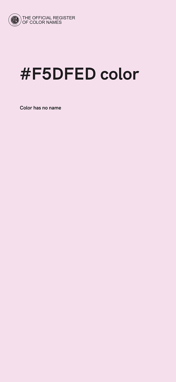 #F5DFED color image