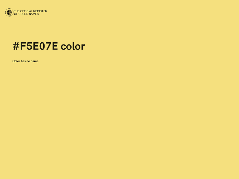 #F5E07E color image