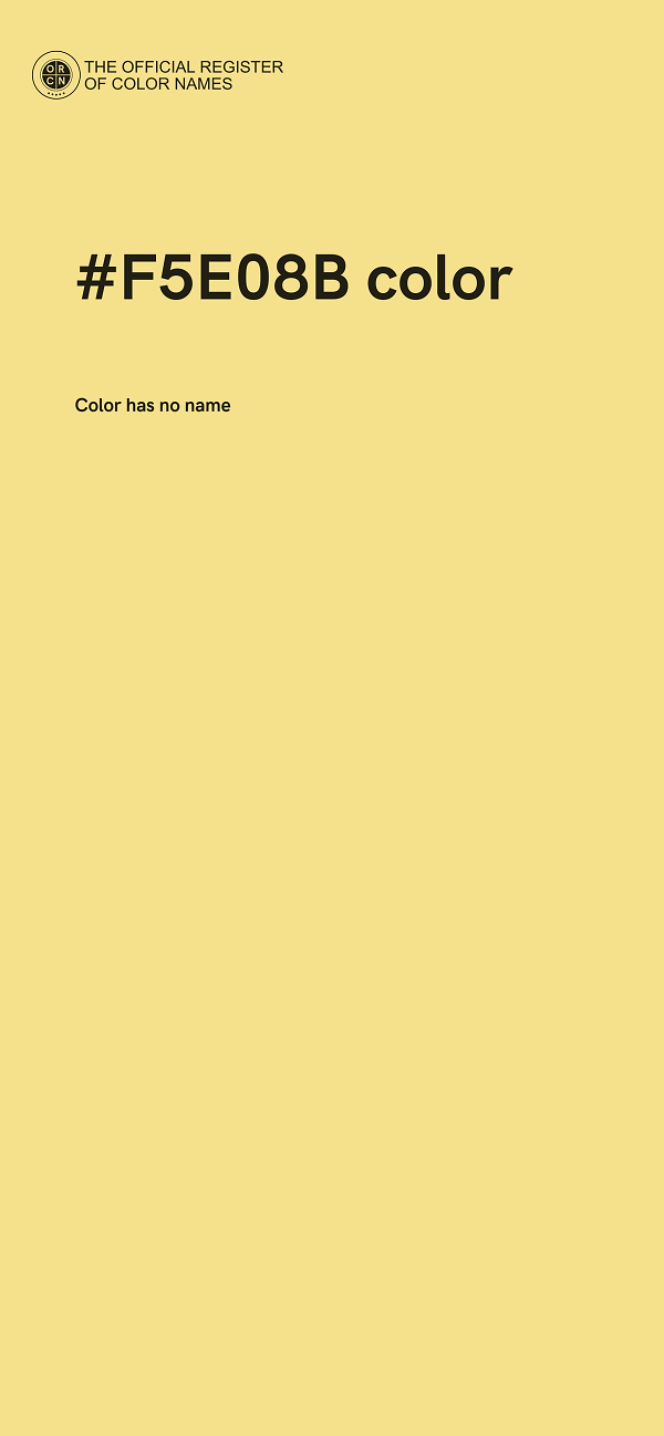 #F5E08B color image