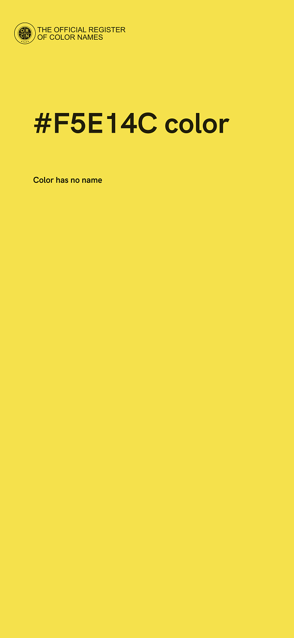 #F5E14C color image