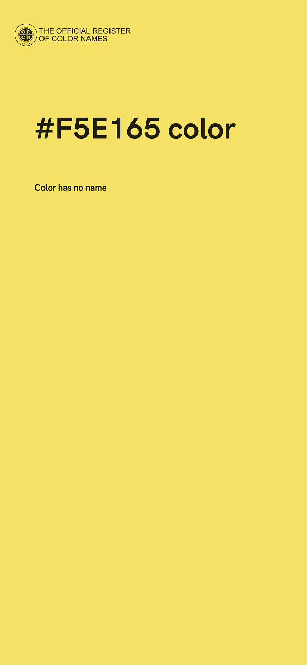 #F5E165 color image