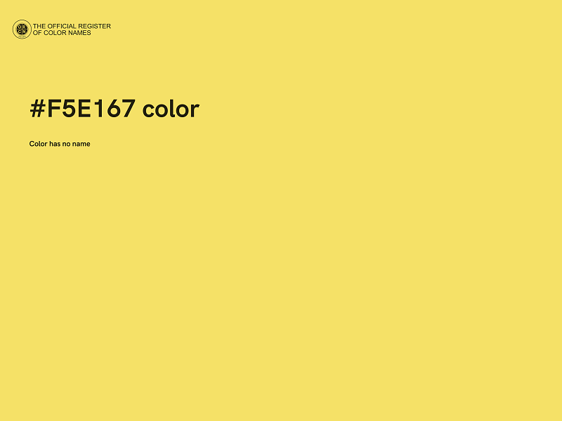 #F5E167 color image