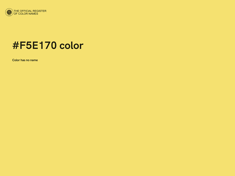 #F5E170 color image